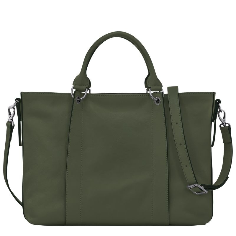 Khaki Women's Longchamp 3D L Handbag | 2507-OPXID