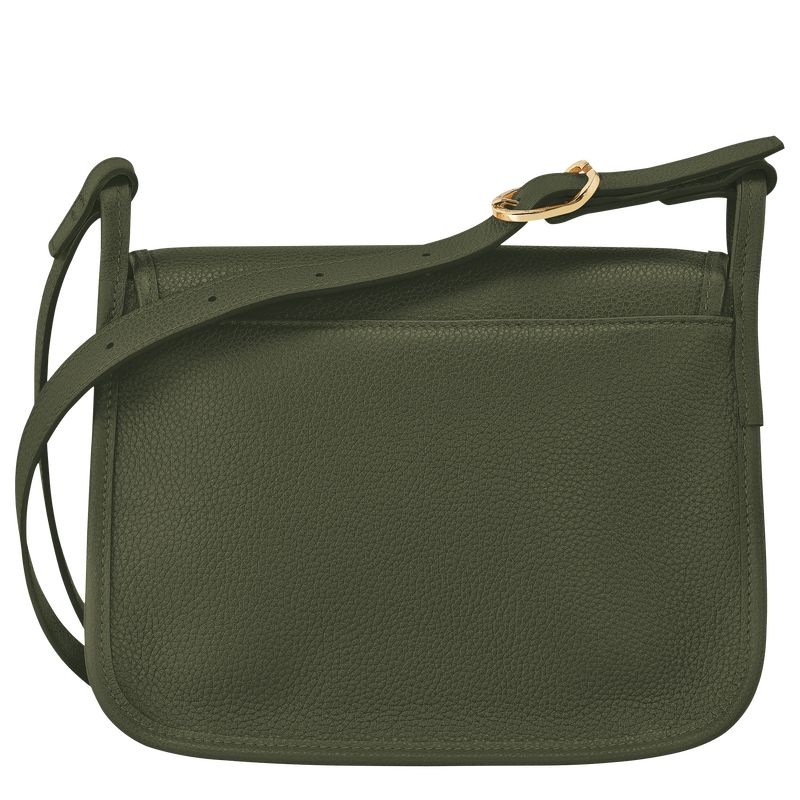 Khaki Women's Longchamp Le Foulonné M Crossbody Bags | 5842-IPANY