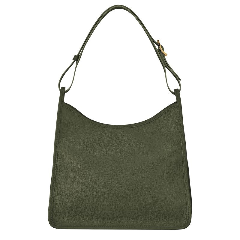 Khaki Women's Longchamp Le Foulonné M Hobo Bag | 2764-HLUFE