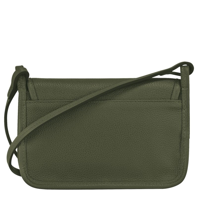 Khaki Women's Longchamp Le Foulonné XS Clutch Bag | 7125-TLCOZ