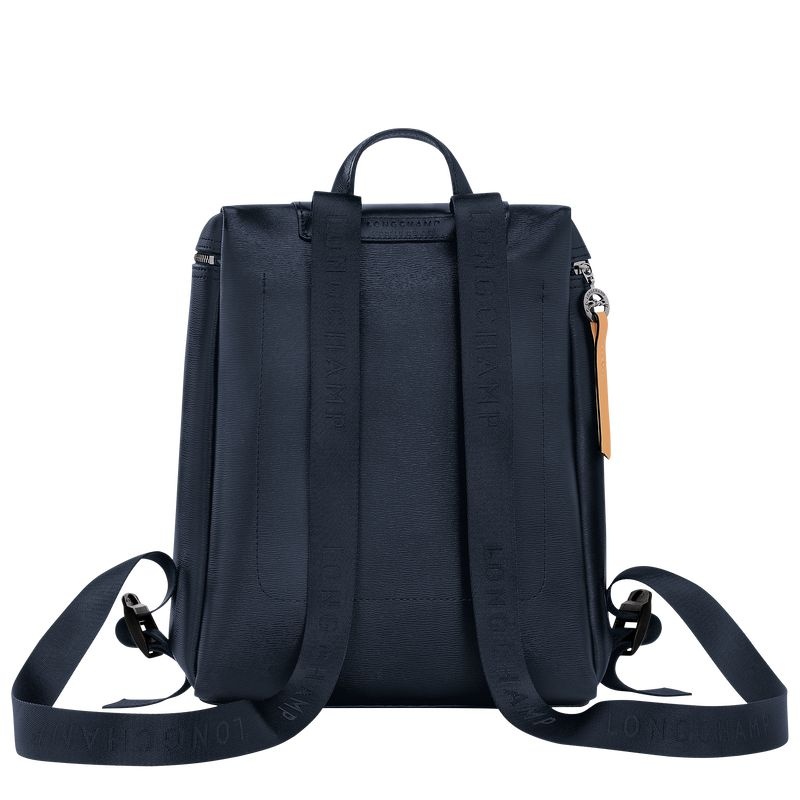 Navy Men's Longchamp Le Pliage City M Backpacks | 0468-GDFPM