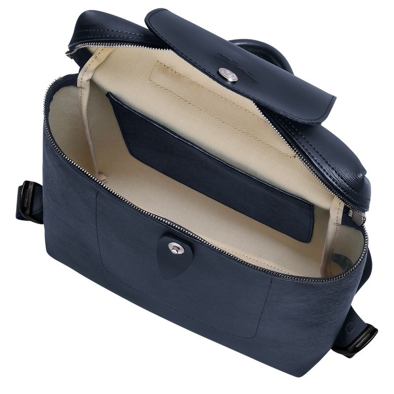 Navy Men's Longchamp Le Pliage City M Backpacks | 0468-GDFPM