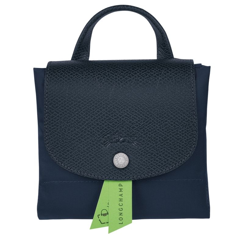 Navy Men's Longchamp Le Pliage Green M Backpacks | 9813-NKAID