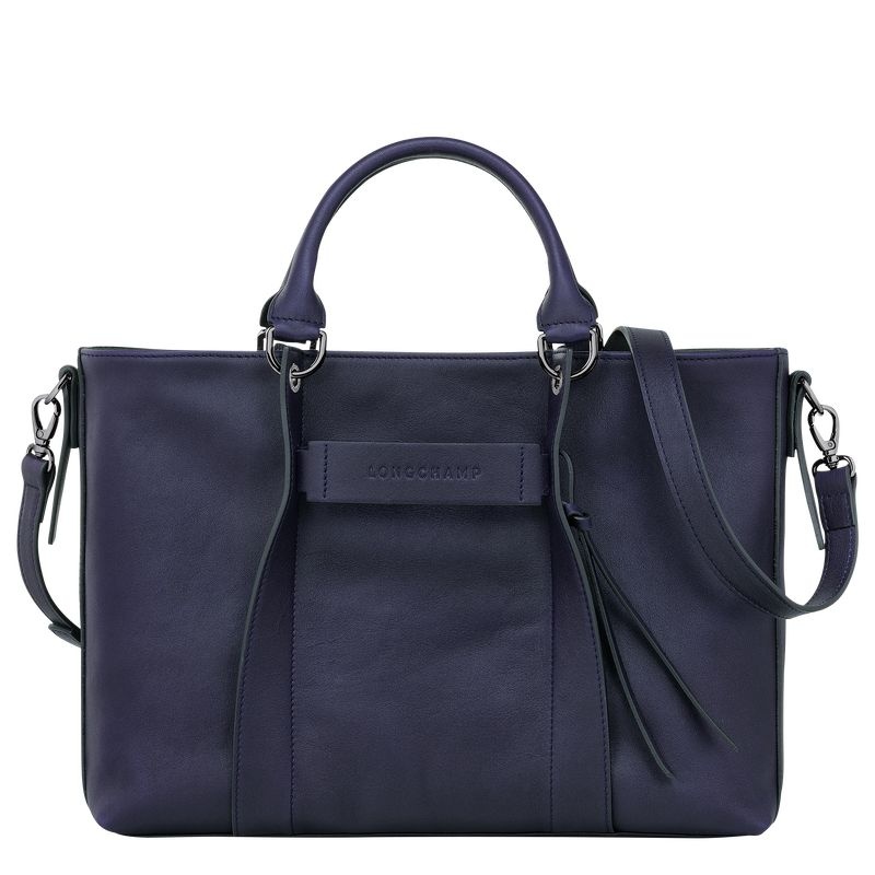 Navy Women\'s Longchamp 3D L Handbag | 1740-MIKQS