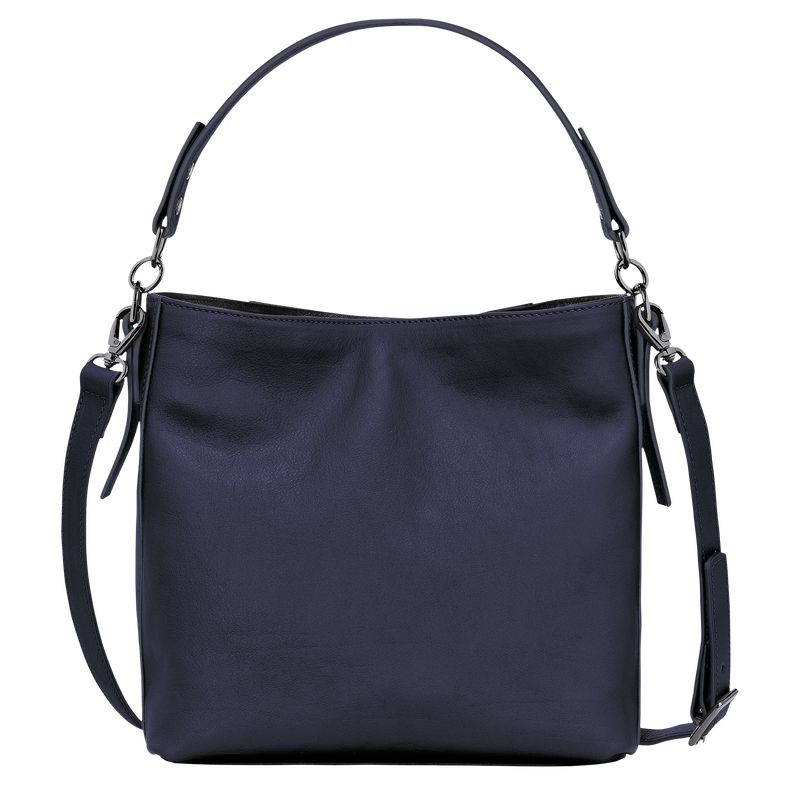 Navy Women's Longchamp 3D S Crossbody Bags | 2468-KNCQM