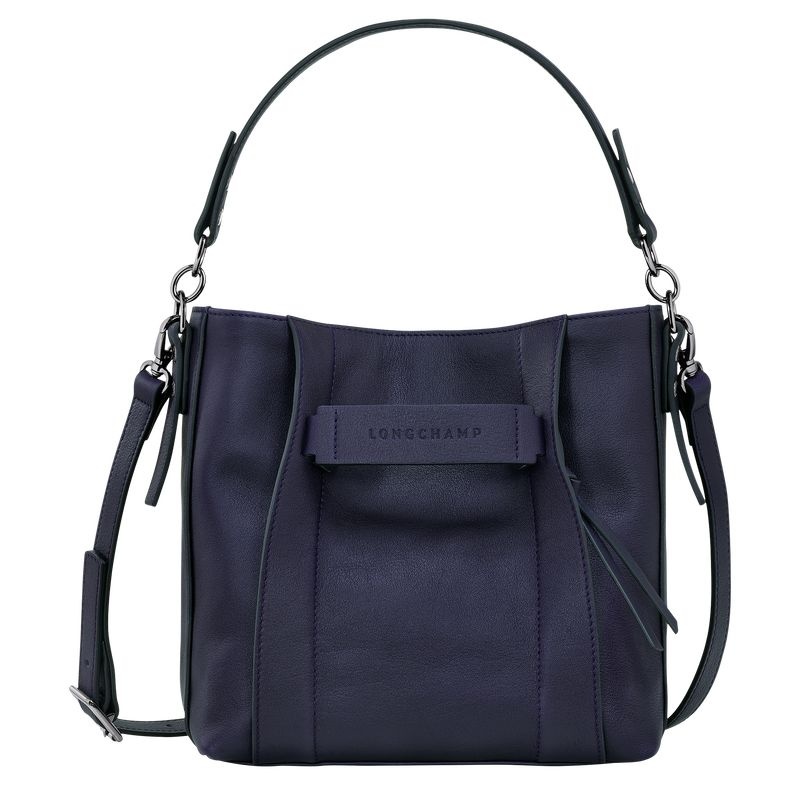 Navy Women\'s Longchamp 3D S Crossbody Bags | 2468-KNCQM