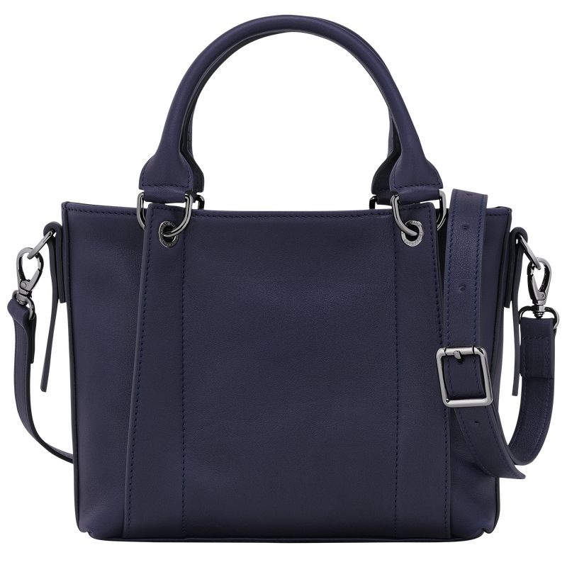 Navy Women's Longchamp 3D S Handbag | 4257-FVEXN