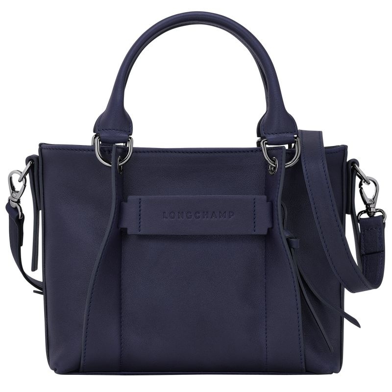 Navy Women\'s Longchamp 3D S Handbag | 4257-FVEXN