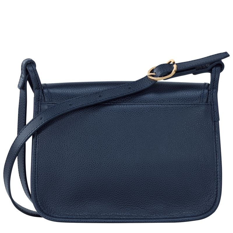 Navy Women's Longchamp Le Foulonné M Crossbody Bags | 7386-MYHSG