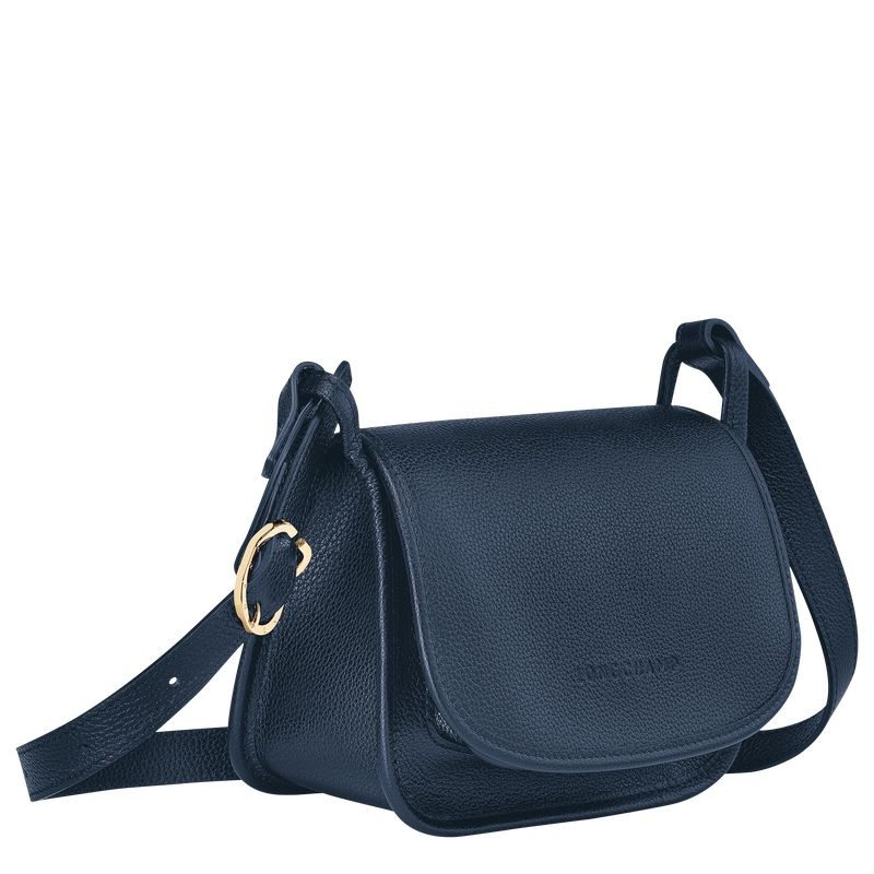 Navy Women's Longchamp Le Foulonné S Crossbody Bags | 6158-BUDRK