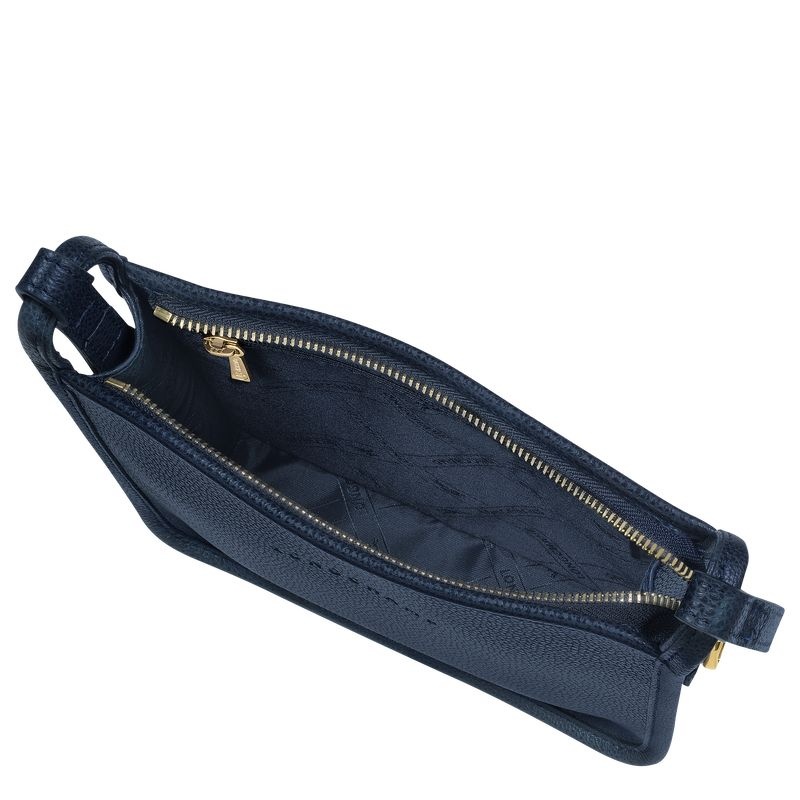 Navy Women's Longchamp Le Foulonné S Crossbody Bags | 4015-SGMRJ