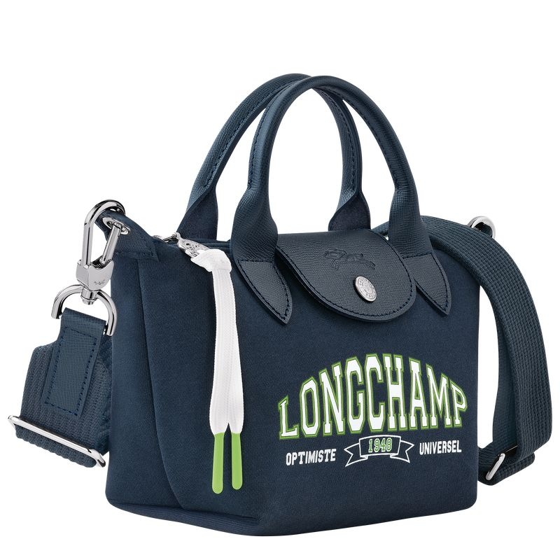 Navy Women's Longchamp Le Pliage Collection XS Handbag | 5237-OSNMH