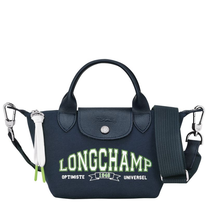 Navy Women\'s Longchamp Le Pliage Collection XS Handbag | 5237-OSNMH