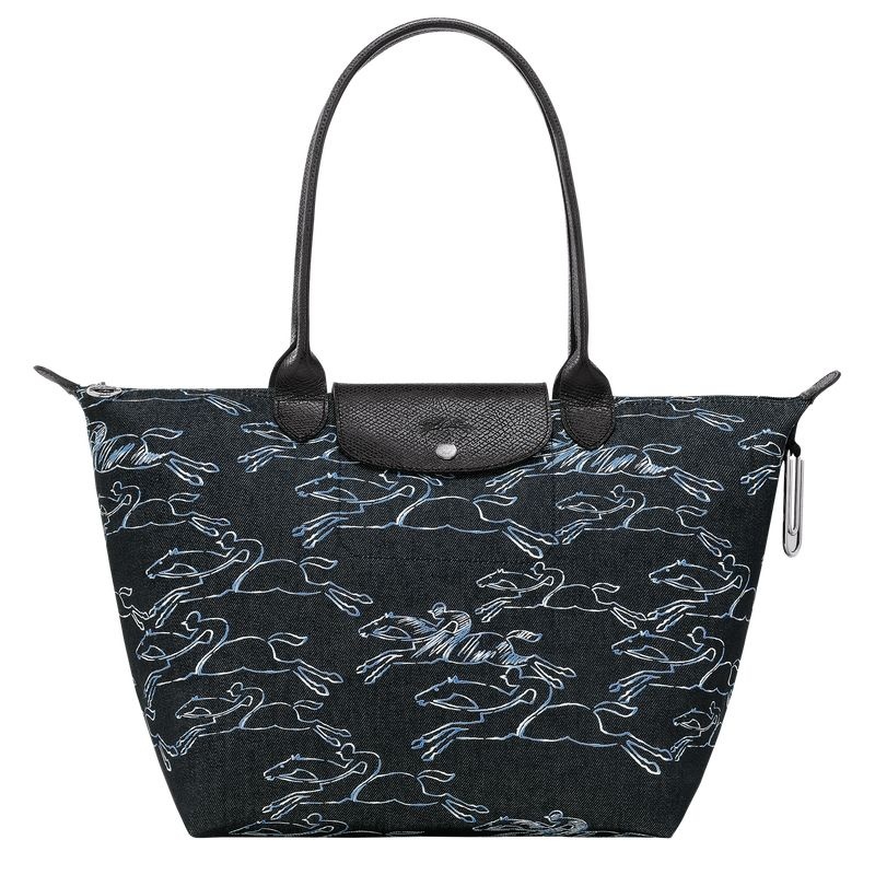 Navy Women\'s Longchamp Le Pliage Collection L Tote Bags | 2915-SRNYD