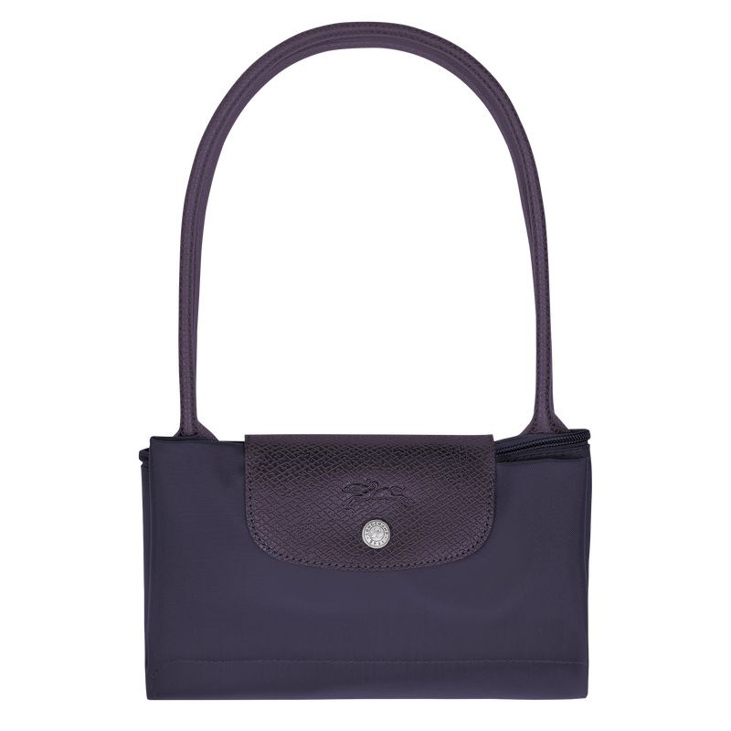 Navy Women's Longchamp Le Pliage Green M Tote Bags | 9528-MJKFX