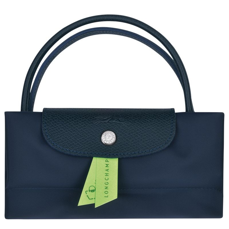 Navy Women's Longchamp Le Pliage Green S Handbag | 0943-DALQW