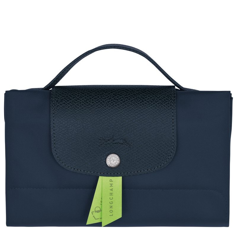 Navy Women's Longchamp Le Pliage Green S Briefcase | 7930-BQPSX