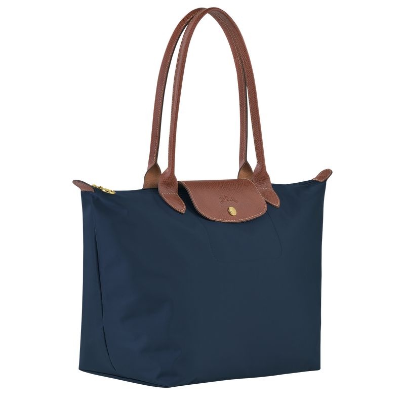 Navy Women's Longchamp Le Pliage Original L Tote Bags | 3726-YKGVT