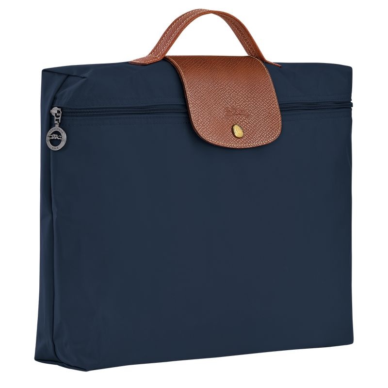 Navy Women's Longchamp Le Pliage Original S Briefcase | 0369-MWXJY