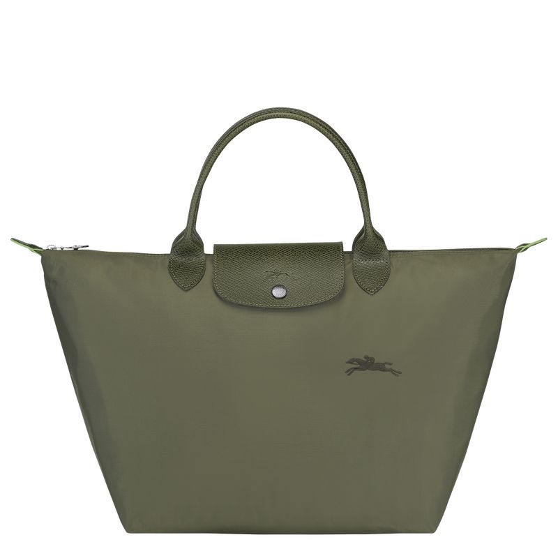 Olive Women\'s Longchamp Le Pliage Green M Handbag | 1698-OAJYL