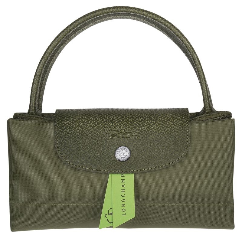 Olive Women's Longchamp Le Pliage Green S Handbag | 0423-DNQLC