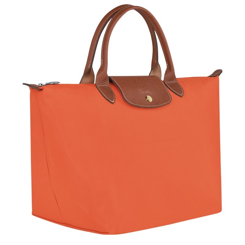 Orange Women's Longchamp Le Pliage Original M Handbag | 5186-UCWDN