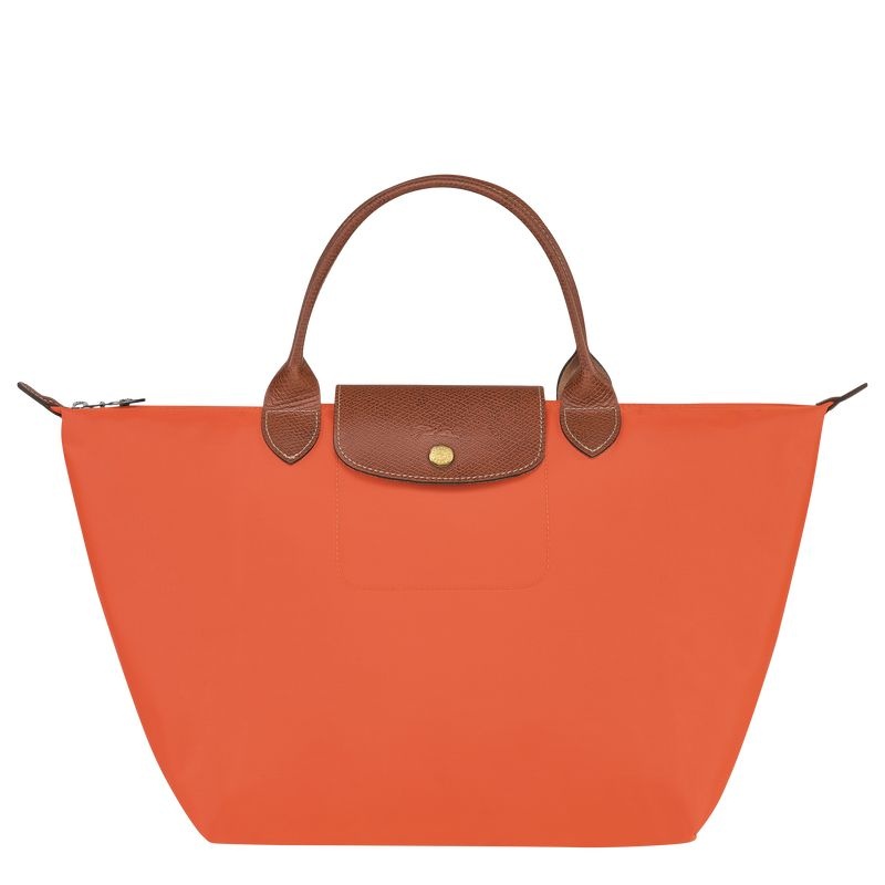 Orange Women\'s Longchamp Le Pliage Original M Handbag | 5186-UCWDN