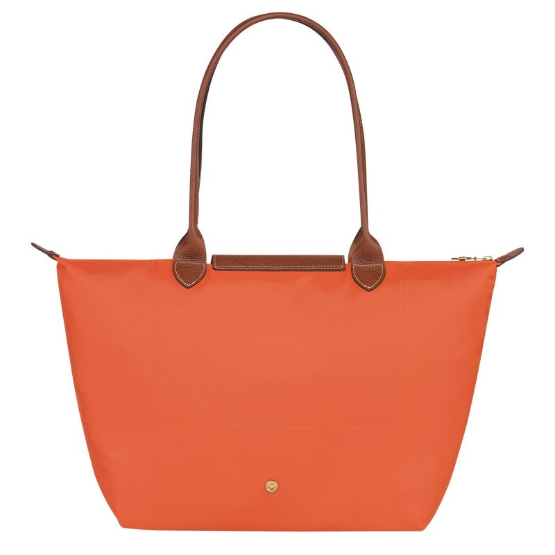 Orange Women's Longchamp Le Pliage Original L Tote Bags | 5012-DSGCT