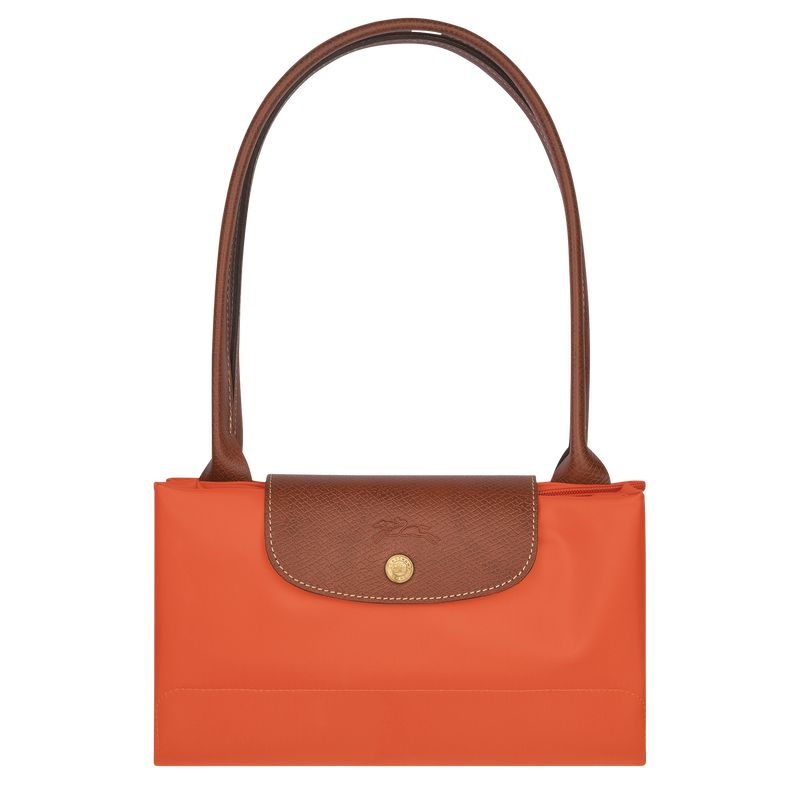 Orange Women's Longchamp Le Pliage Original L Tote Bags | 5012-DSGCT