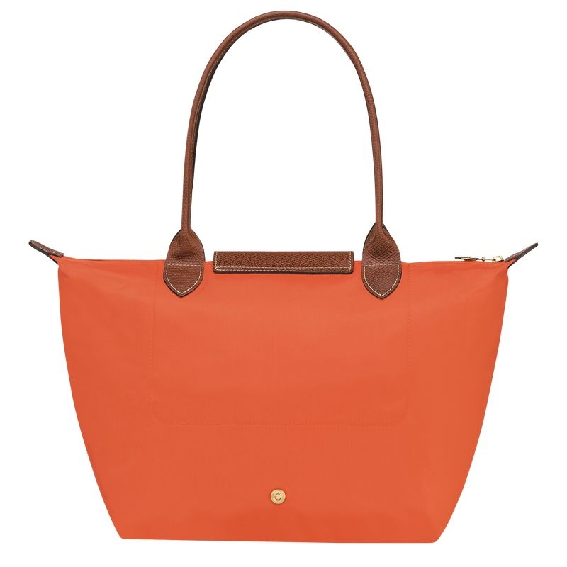 Orange Women's Longchamp Le Pliage Original M Tote Bags | 3615-KYGEJ