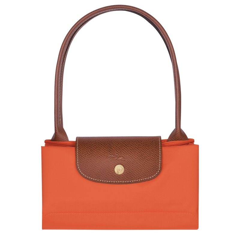 Orange Women's Longchamp Le Pliage Original M Tote Bags | 3615-KYGEJ