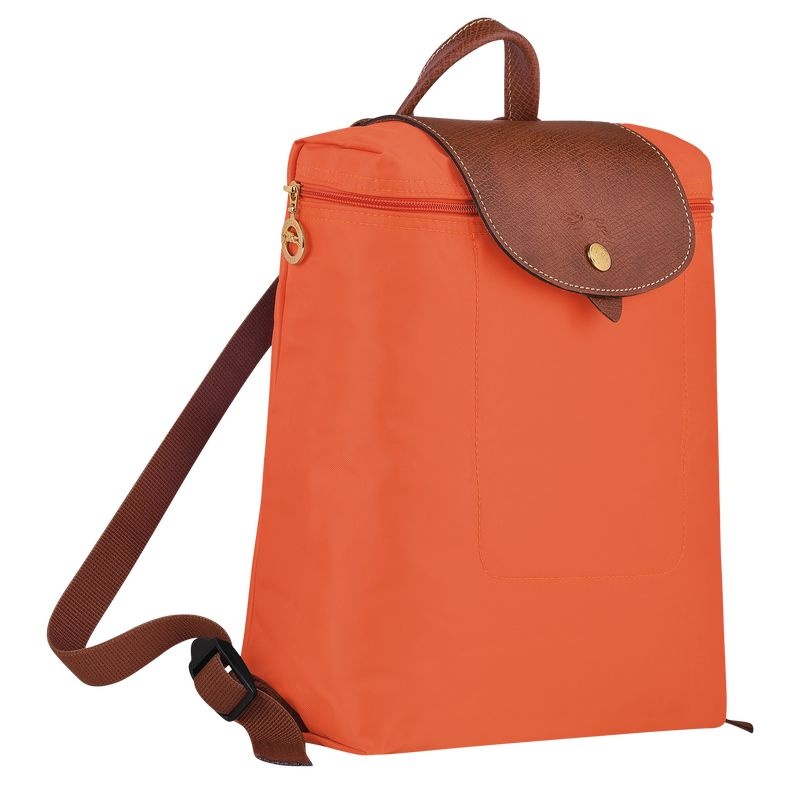 Orange Women's Longchamp Le Pliage Original M Backpacks | 1860-ZNBWJ