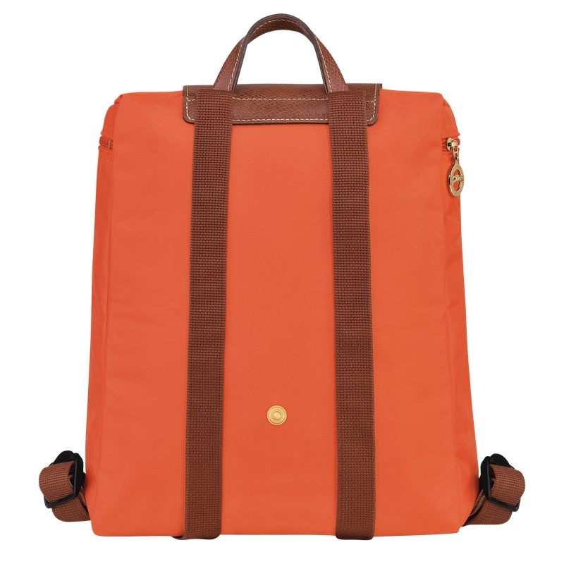 Orange Women's Longchamp Le Pliage Original M Backpacks | 1860-ZNBWJ