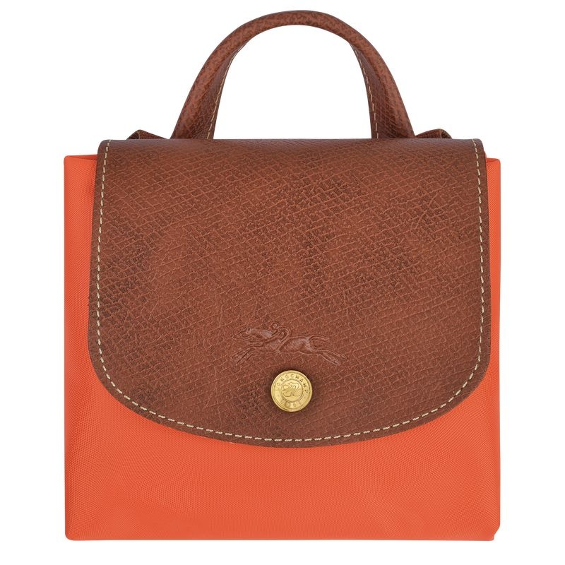 Orange Women's Longchamp Le Pliage Original M Backpacks | 1860-ZNBWJ