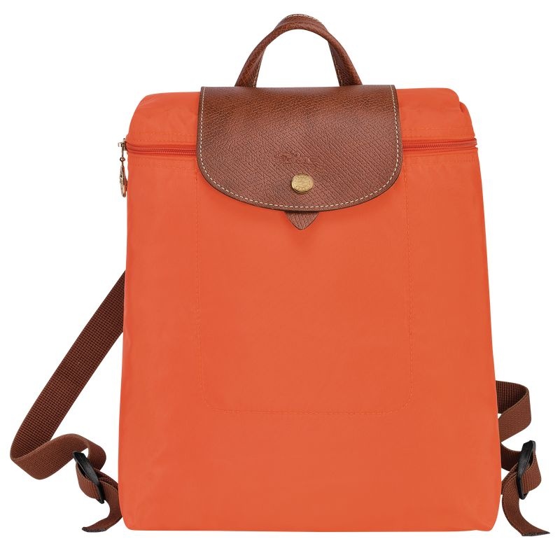 Orange Women\'s Longchamp Le Pliage Original M Backpacks | 1860-ZNBWJ