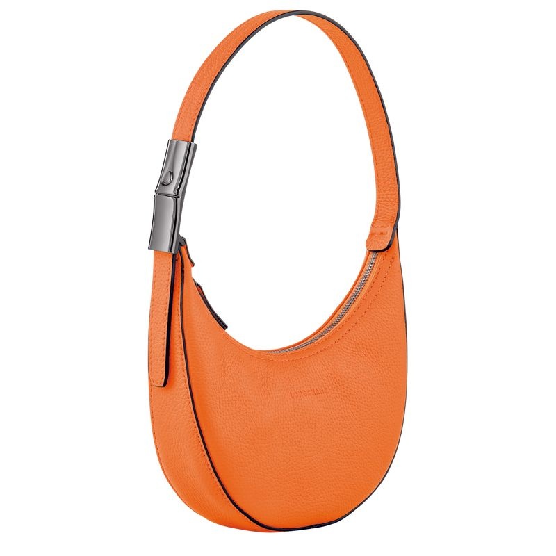 Orange Women's Longchamp Roseau Essential S Hobo Bag | 9065-OFZEL