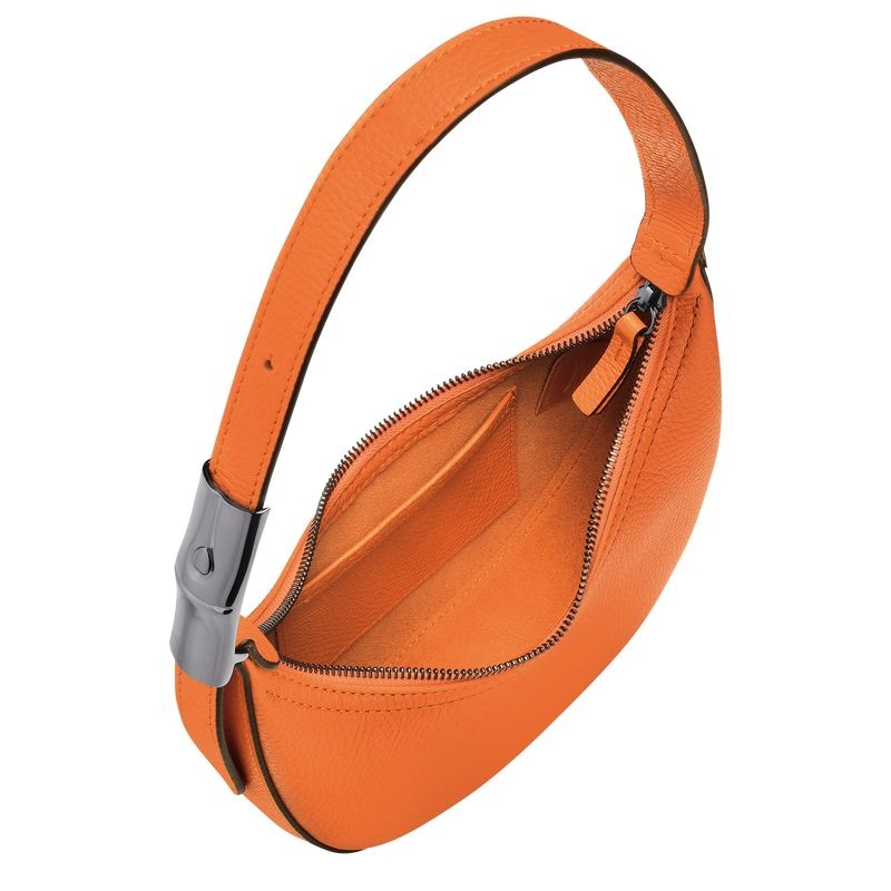 Orange Women's Longchamp Roseau Essential S Hobo Bag | 9065-OFZEL