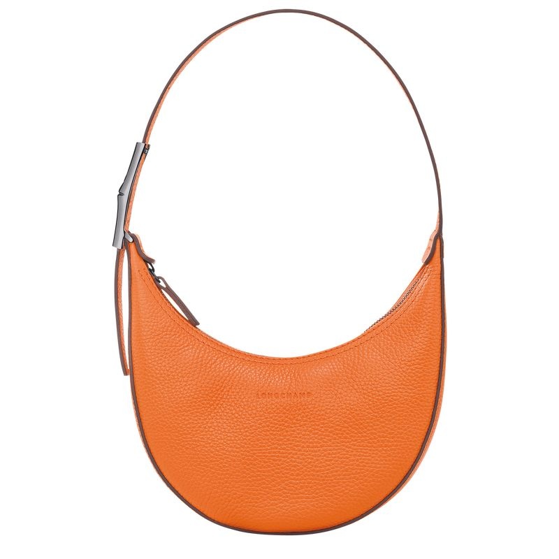 Orange Women\'s Longchamp Roseau Essential S Hobo Bag | 9065-OFZEL