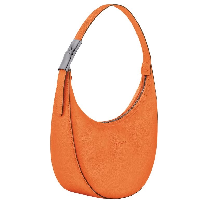 Orange Women's Longchamp Roseau Essential M Hobo Bag | 7691-FDEHM