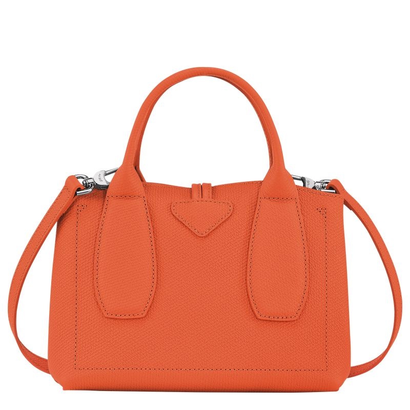 Orange Women's Longchamp Roseau S Handbag | 3426-DLYKG