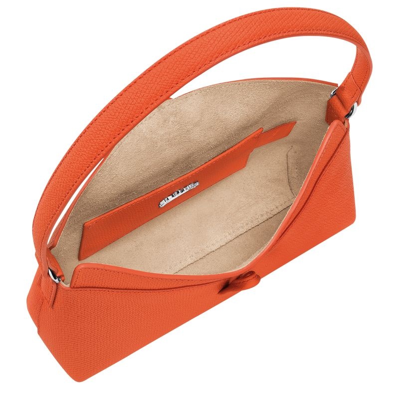 Orange Women's Longchamp Roseau S Hobo Bag | 4269-HGOSB