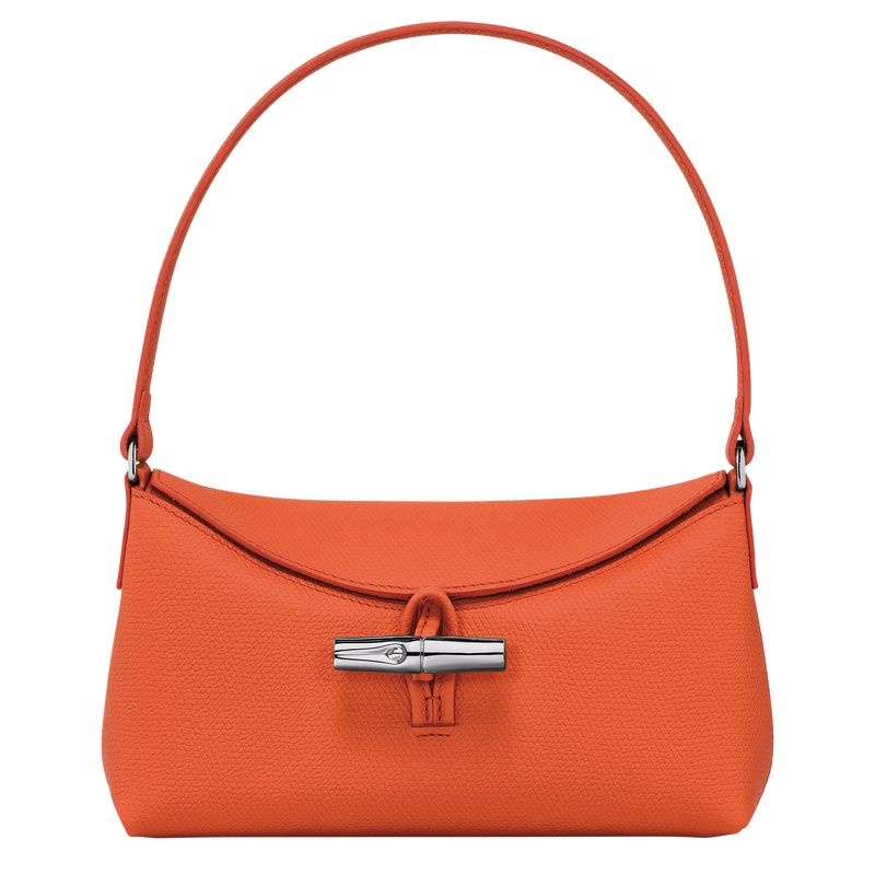 Orange Women\'s Longchamp Roseau S Hobo Bag | 4269-HGOSB