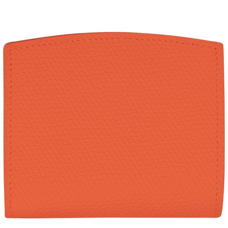 Orange Women's Longchamp Roseau Wallet | 6451-LXMRA