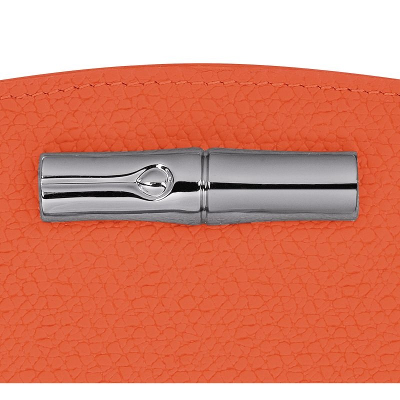 Orange Women's Longchamp Roseau Wallet | 6451-LXMRA