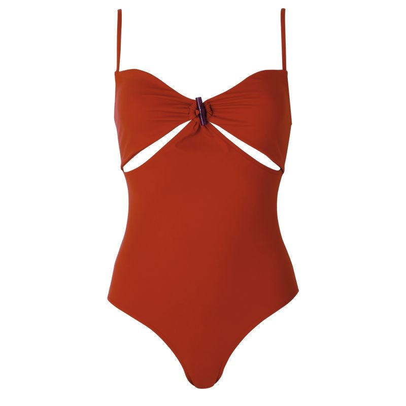 Orange Women\'s Longchamp Swimsuits | 3728-YEKHQ