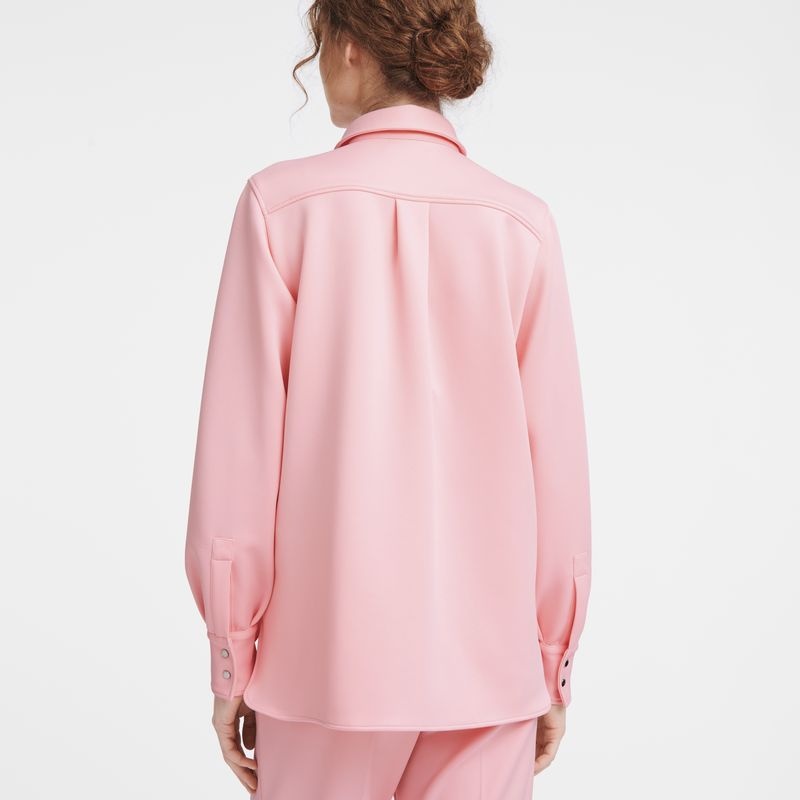 Pink Women's Longchamp Shirts | 9187-SEUZO