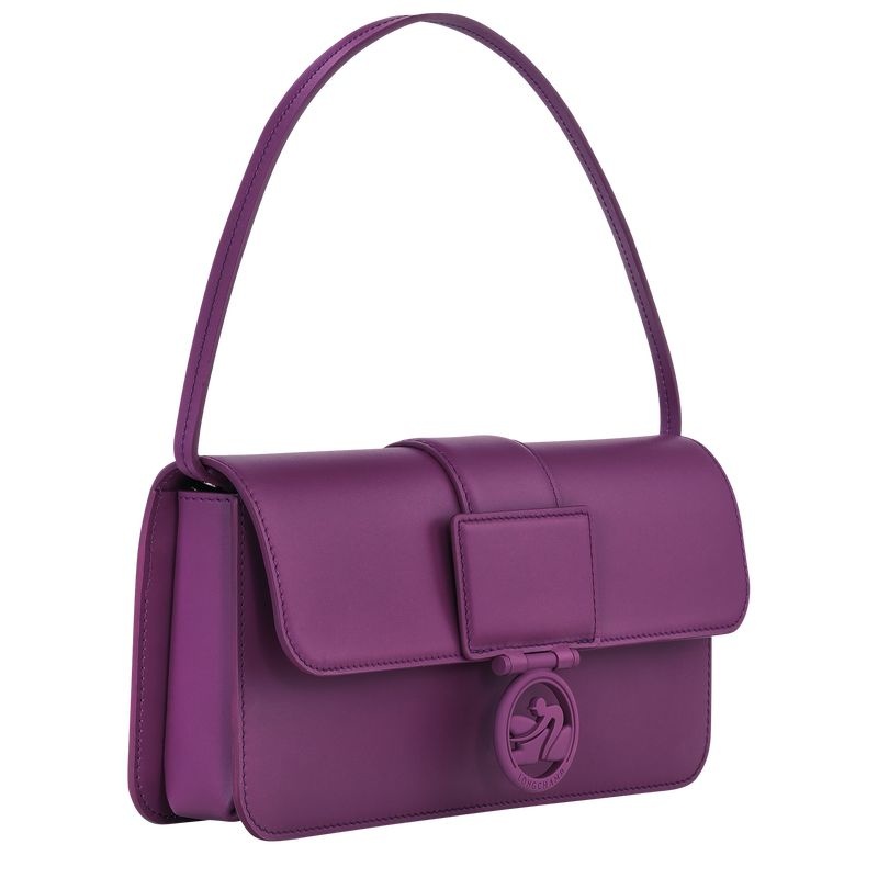 Purple Women's Longchamp Box-Trot M Shoulder Bags | 8625-FGLPA