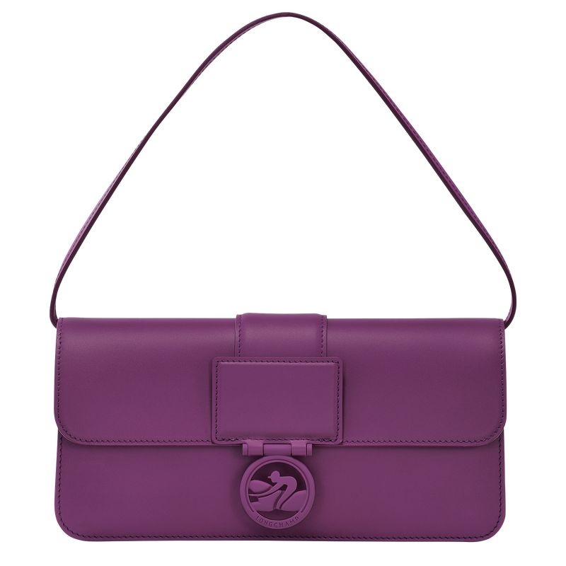 Purple Women\'s Longchamp Box-Trot M Shoulder Bags | 8625-FGLPA