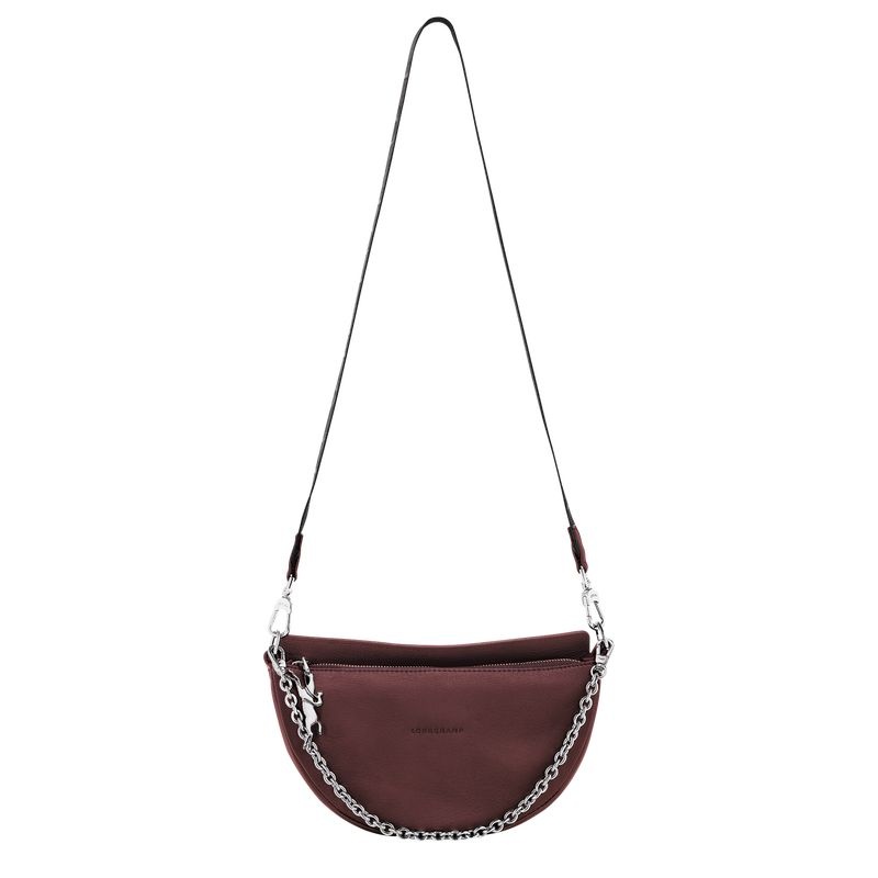 Purple Women's Longchamp Smile S Shoulder Bags | 5729-MCAYG