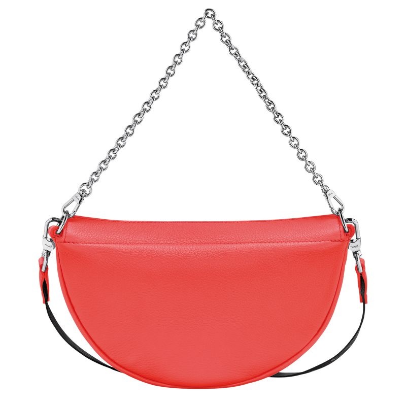 Red Women's Longchamp Smile S Shoulder Bags | 0528-SKZPE